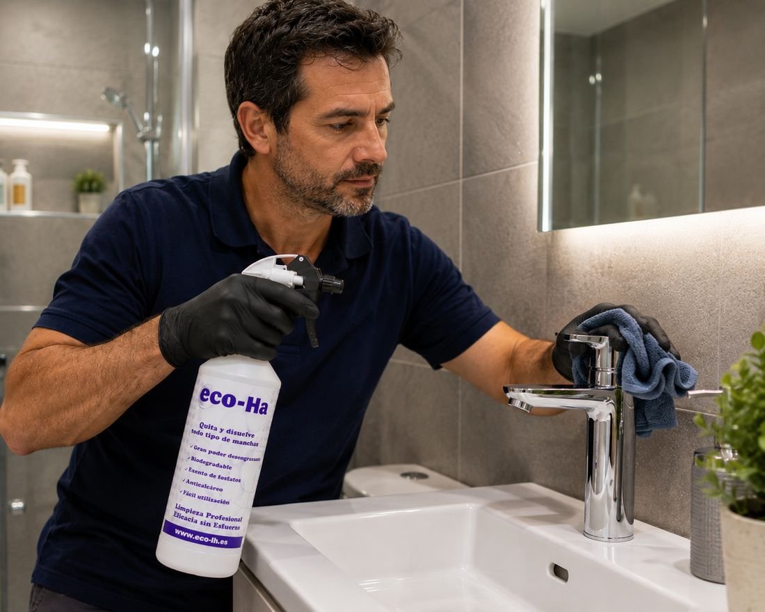 Aplicación de eco-Ha: baños y sanitarios