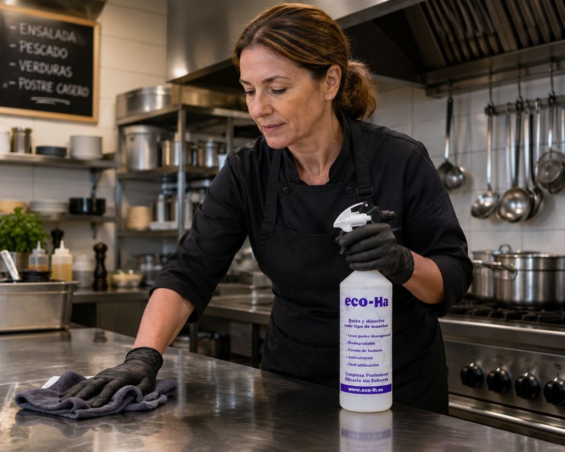 Aplicación de eco-Ha: cocinas profesionales