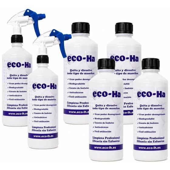 Cuatro botellas de eco-Ha Neutro concentrado con dos vaporizadores de regalo