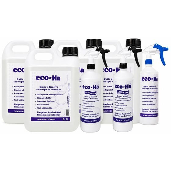 Tres bidones de 5 litros de eco-Ha Neutro concentrado