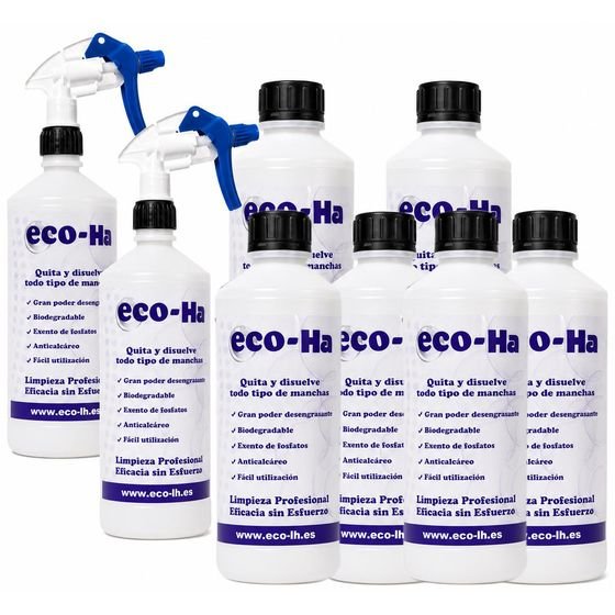 Cuatro botellas de eco-Ha Neutro concentrado con dos vaporizadores de regalo